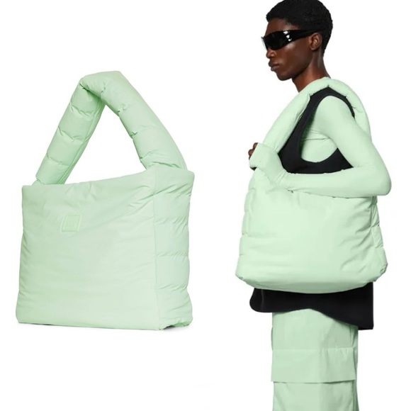 Rains Handbags - NWT RAINS $140 Waterproof Loop Shopper Mini in Mineral Blue/Green